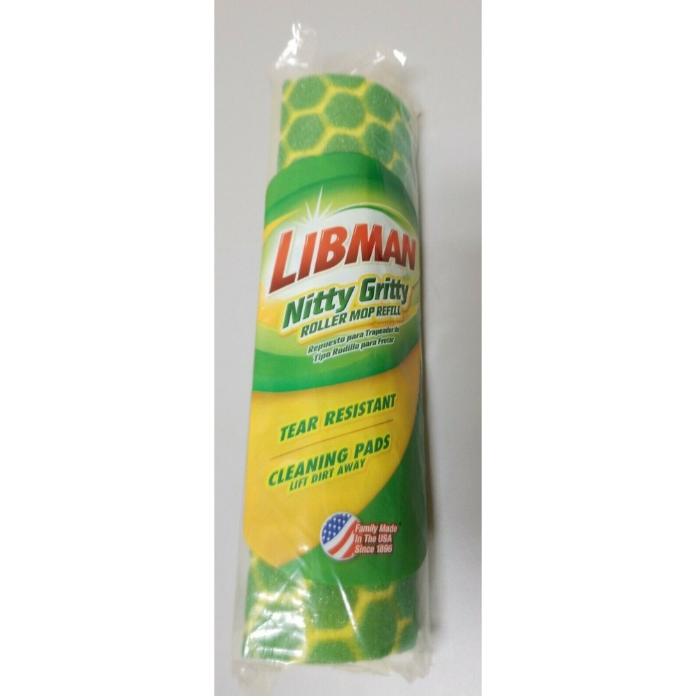 Libman Nitty Gritty Roller Mop Refill Tear Resistant-NIP The Libman Company